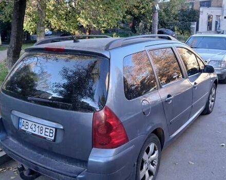 Сірий Пежо 307, об'ємом двигуна 1.56 л та пробігом 350 тис. км за 4000 $, фото 2 на Automoto.ua