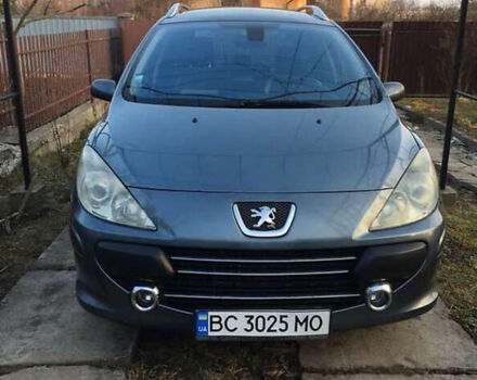 Сірий Пежо 307, об'ємом двигуна 1.6 л та пробігом 270 тис. км за 5000 $, фото 1 на Automoto.ua