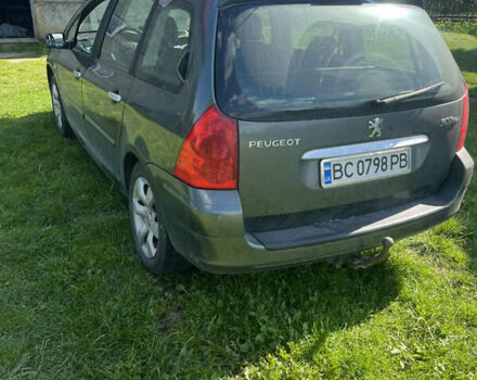 Серый Пежо 307, объемом двигателя 2 л и пробегом 283 тыс. км за 4100 $, фото 5 на Automoto.ua
