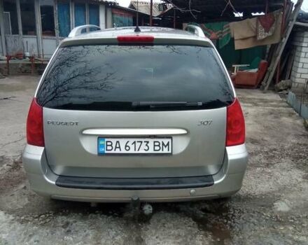 Серый Пежо 307, объемом двигателя 2 л и пробегом 302 тыс. км за 5100 $, фото 1 на Automoto.ua
