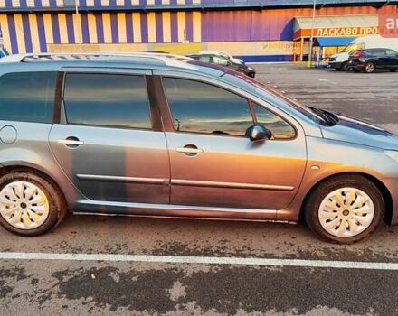 Серый Пежо 307, объемом двигателя 2 л и пробегом 365 тыс. км за 3900 $, фото 3 на Automoto.ua