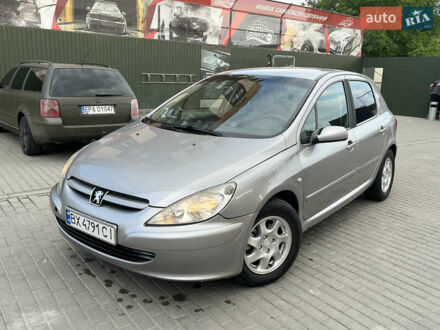 Сірий Пежо 307, об'ємом двигуна 2 л та пробігом 300 тис. км за 5500 $, фото 1 на Automoto.ua