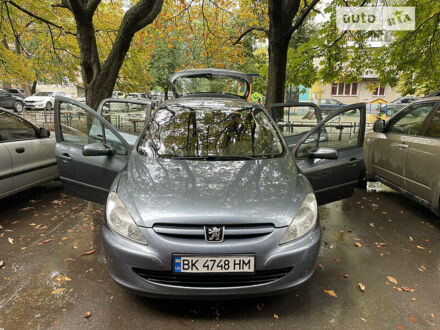 Сірий Пежо 307, об'ємом двигуна 1.6 л та пробігом 198 тис. км за 4500 $, фото 1 на Automoto.ua