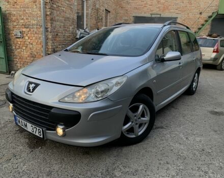Сірий Пежо 307, об'ємом двигуна 1.6 л та пробігом 256 тис. км за 4600 $, фото 1 на Automoto.ua