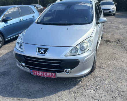Серый Пежо 307, объемом двигателя 2 л и пробегом 195 тыс. км за 6100 $, фото 1 на Automoto.ua
