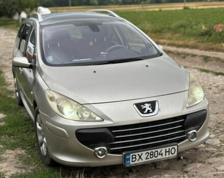 Серый Пежо 307, объемом двигателя 1.6 л и пробегом 303 тыс. км за 4200 $, фото 1 на Automoto.ua