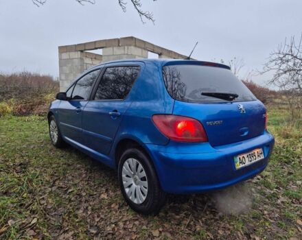 Синий Пежо 307, объемом двигателя 1.4 л и пробегом 286 тыс. км за 1950 $, фото 3 на Automoto.ua