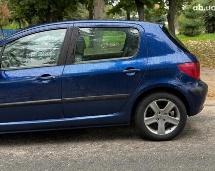 Синій Пежо 307, об'ємом двигуна 2 л та пробігом 296 тис. км за 3590 $, фото 8 на Automoto.ua