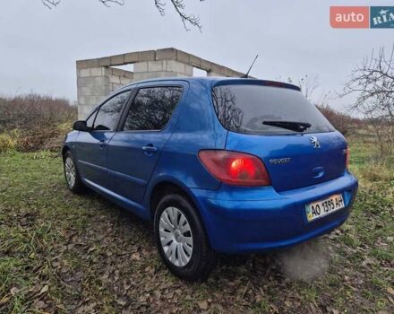 Синий Пежо 307, объемом двигателя 1.4 л и пробегом 286 тыс. км за 1950 $, фото 2 на Automoto.ua