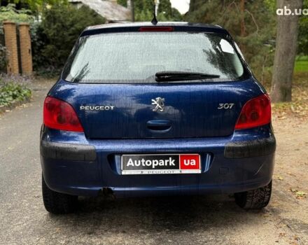 Синій Пежо 307, об'ємом двигуна 2 л та пробігом 296 тис. км за 3590 $, фото 5 на Automoto.ua