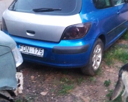 Синий Пежо 307, объемом двигателя 2 л и пробегом 220 тыс. км за 1500 $, фото 6 на Automoto.ua