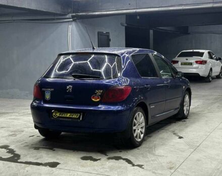 Синий Пежо 307, объемом двигателя 2 л и пробегом 260 тыс. км за 3900 $, фото 5 на Automoto.ua