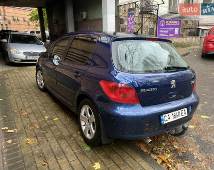 Синій Пежо 307, об'ємом двигуна 2 л та пробігом 343 тис. км за 3500 $, фото 2 на Automoto.ua
