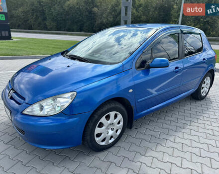 Синий Пежо 307, объемом двигателя 1.59 л и пробегом 247 тыс. км за 4100 $, фото 3 на Automoto.ua
