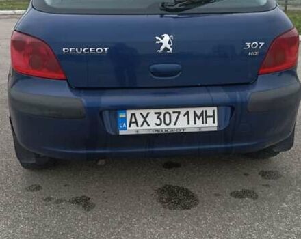 Синій Пежо 307, об'ємом двигуна 2 л та пробігом 434 тис. км за 3000 $, фото 8 на Automoto.ua