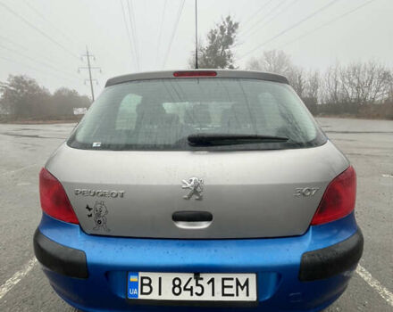 Синий Пежо 307, объемом двигателя 2 л и пробегом 168 тыс. км за 4000 $, фото 5 на Automoto.ua