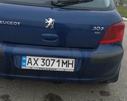 Синій Пежо 307, об'ємом двигуна 2 л та пробігом 434 тис. км за 3000 $, фото 6 на Automoto.ua