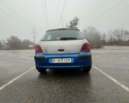 Синий Пежо 307, объемом двигателя 2 л и пробегом 168 тыс. км за 4000 $, фото 4 на Automoto.ua