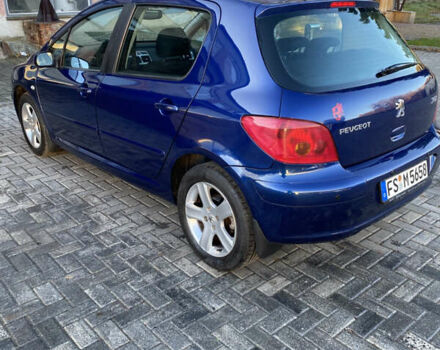 Синій Пежо 307, об'ємом двигуна 1.6 л та пробігом 192 тис. км за 4600 $, фото 4 на Automoto.ua
