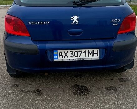 Синій Пежо 307, об'ємом двигуна 2 л та пробігом 434 тис. км за 3000 $, фото 6 на Automoto.ua