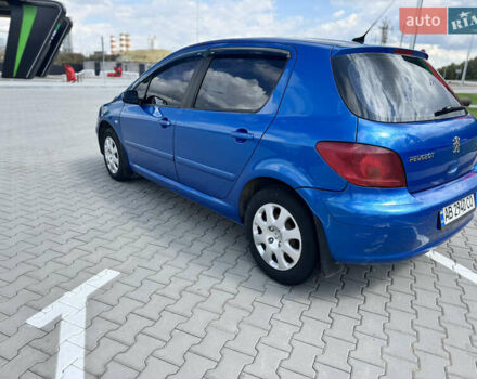 Синий Пежо 307, объемом двигателя 1.59 л и пробегом 247 тыс. км за 4100 $, фото 7 на Automoto.ua