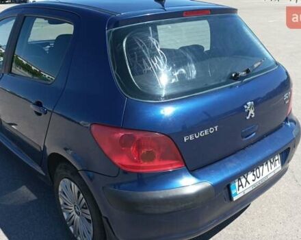 Синій Пежо 307, об'ємом двигуна 2 л та пробігом 430 тис. км за 3400 $, фото 6 на Automoto.ua