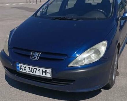 Синій Пежо 307, об'ємом двигуна 2 л та пробігом 430 тис. км за 3400 $, фото 1 на Automoto.ua