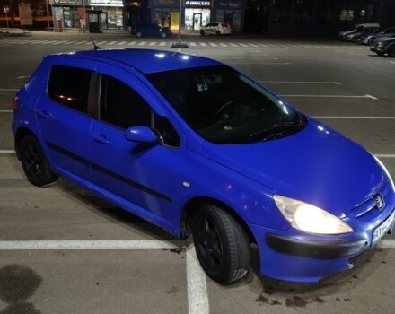 Синий Пежо 307, объемом двигателя 1.4 л и пробегом 777 тыс. км за 2499 $, фото 1 на Automoto.ua