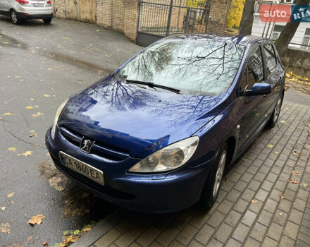Синій Пежо 307, об'ємом двигуна 2 л та пробігом 343 тис. км за 3500 $, фото 1 на Automoto.ua