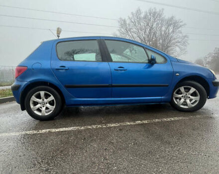 Синий Пежо 307, объемом двигателя 2 л и пробегом 168 тыс. км за 4000 $, фото 3 на Automoto.ua