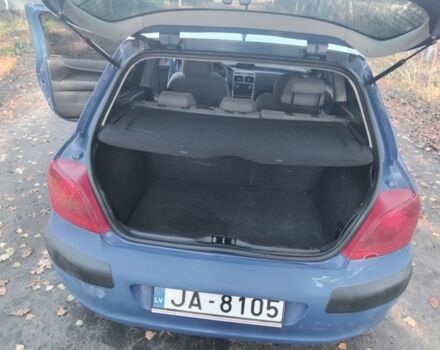 Синій Пежо 307, об'ємом двигуна 2 л та пробігом 260 тис. км за 1699 $, фото 12 на Automoto.ua