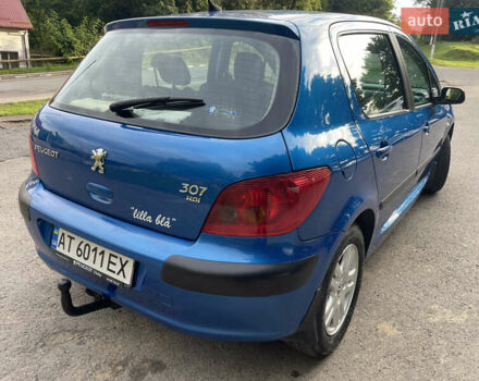 Синий Пежо 307, объемом двигателя 1.6 л и пробегом 249 тыс. км за 4500 $, фото 13 на Automoto.ua