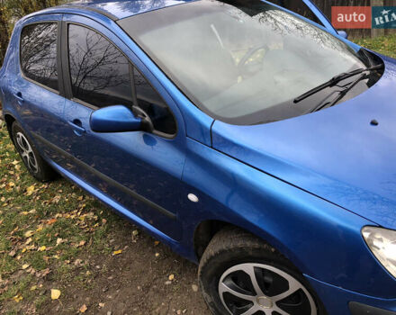Синий Пежо 307, объемом двигателя 1.59 л и пробегом 357 тыс. км за 3400 $, фото 19 на Automoto.ua