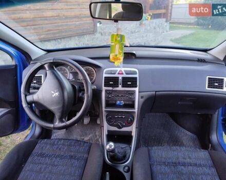 Синий Пежо 307, объемом двигателя 1.59 л и пробегом 310 тыс. км за 3500 $, фото 4 на Automoto.ua