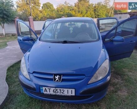 Синий Пежо 307, объемом двигателя 1.59 л и пробегом 310 тыс. км за 3500 $, фото 14 на Automoto.ua
