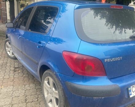 Синий Пежо 307, объемом двигателя 1.6 л и пробегом 262 тыс. км за 2750 $, фото 7 на Automoto.ua