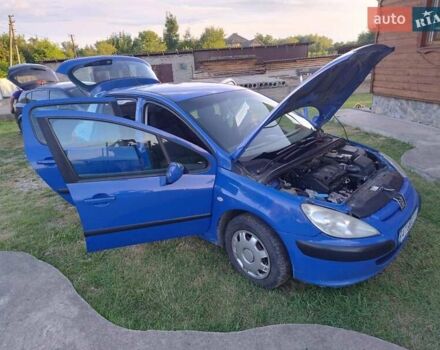 Синий Пежо 307, объемом двигателя 1.59 л и пробегом 310 тыс. км за 3500 $, фото 7 на Automoto.ua