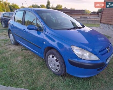 Синий Пежо 307, объемом двигателя 1.59 л и пробегом 310 тыс. км за 3500 $, фото 6 на Automoto.ua