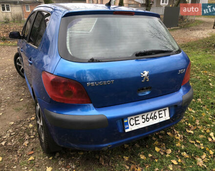 Синий Пежо 307, объемом двигателя 1.59 л и пробегом 357 тыс. км за 3400 $, фото 9 на Automoto.ua