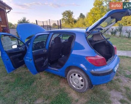 Синий Пежо 307, объемом двигателя 1.59 л и пробегом 310 тыс. км за 3500 $, фото 9 на Automoto.ua