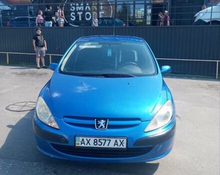 Синий Пежо 307, объемом двигателя 2 л и пробегом 265 тыс. км за 3650 $, фото 2 на Automoto.ua
