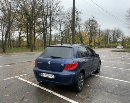 Синий Пежо 307, объемом двигателя 2 л и пробегом 258 тыс. км за 3500 $, фото 5 на Automoto.ua