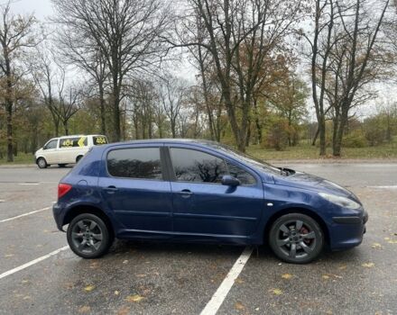 Синий Пежо 307, объемом двигателя 2 л и пробегом 258 тыс. км за 3500 $, фото 1 на Automoto.ua