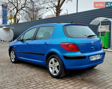 Синий Пежо 307, объемом двигателя 2 л и пробегом 265 тыс. км за 3550 $, фото 5 на Automoto.ua