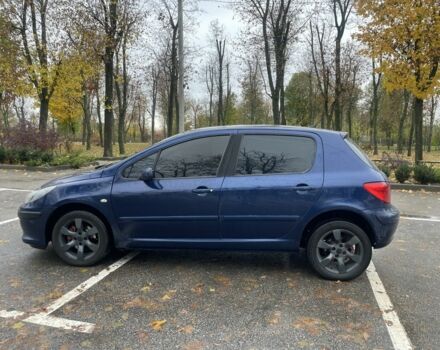 Синий Пежо 307, объемом двигателя 2 л и пробегом 258 тыс. км за 3500 $, фото 4 на Automoto.ua