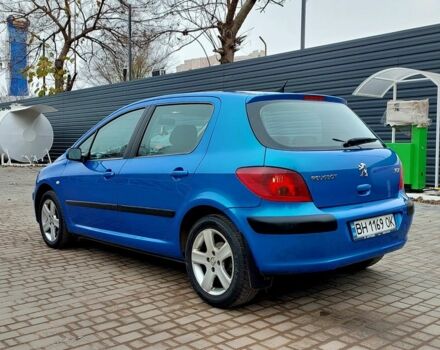 Синий Пежо 307, объемом двигателя 2 л и пробегом 264 тыс. км за 3500 $, фото 4 на Automoto.ua