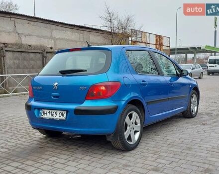 Синий Пежо 307, объемом двигателя 2 л и пробегом 265 тыс. км за 3550 $, фото 4 на Automoto.ua