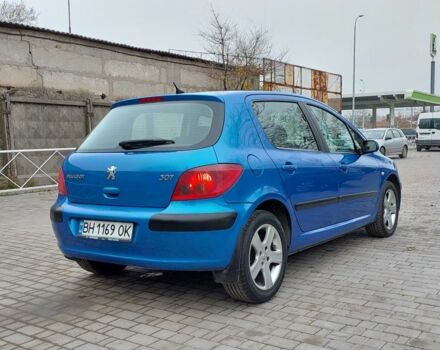 Синий Пежо 307, объемом двигателя 2 л и пробегом 264 тыс. км за 3500 $, фото 3 на Automoto.ua