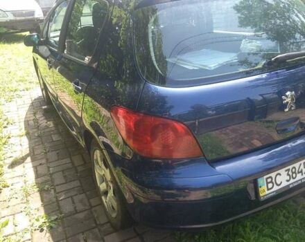 Синій Пежо 307, об'ємом двигуна 2 л та пробігом 350 тис. км за 3400 $, фото 3 на Automoto.ua