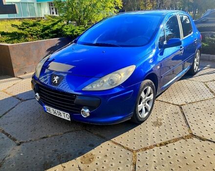 Синий Пежо 307, объемом двигателя 2 л и пробегом 335 тыс. км за 4200 $, фото 1 на Automoto.ua